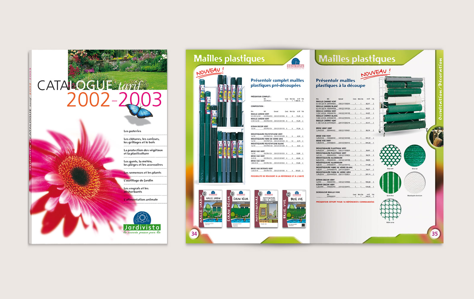 Catalogue pour Jardivista, distributeur d'outillages de jardin et de décoration extérieure